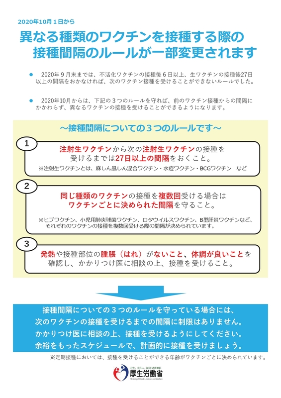 異なる種類のワクチンを摂取する際の接種間隔のルールが一部変更されます_page-0001