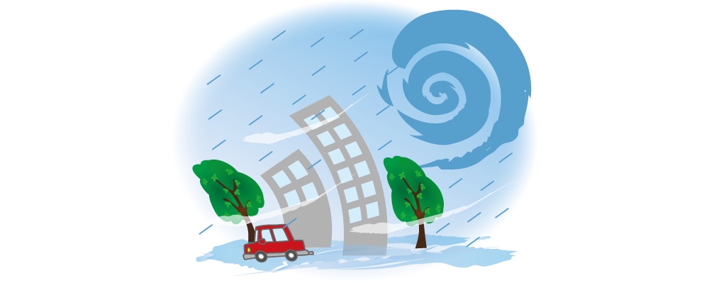 台風の絵の画像