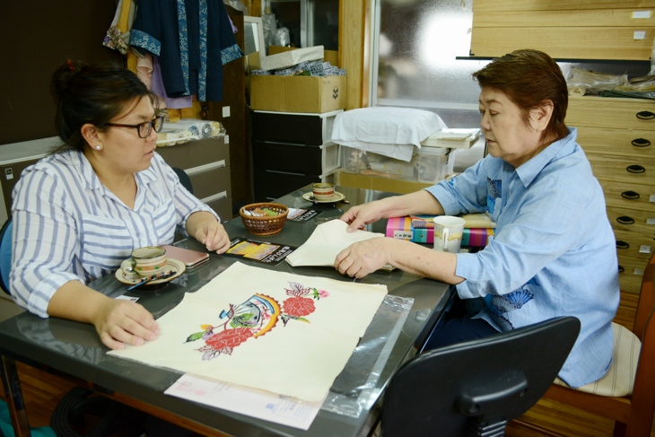 やふそ紅型工房での研修
