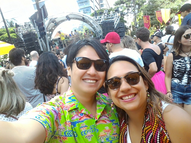 カーニバルを楽しむいさむさん