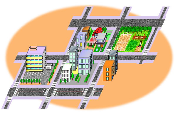 区画整理事業イメージ図