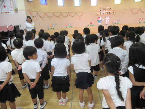二学期始業式１