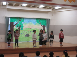 ３学期始業式の様子