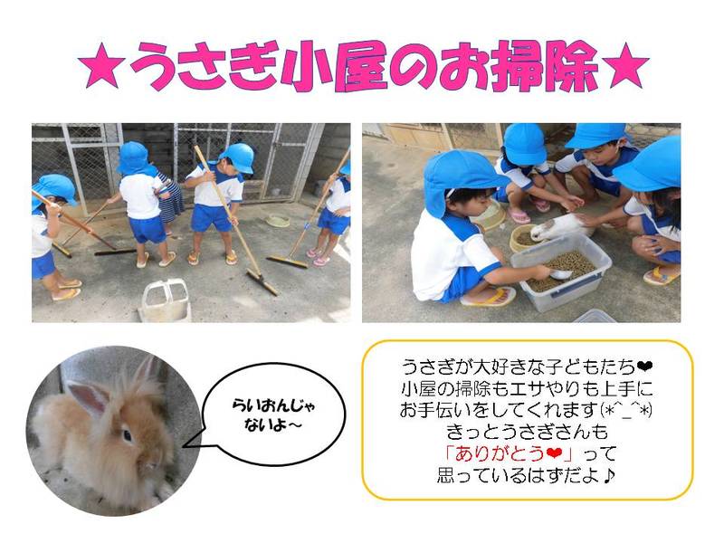★うさぎ小屋のお掃除★