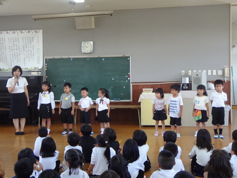 １学期終業式の写真