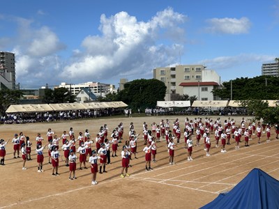 二年生の空手演舞